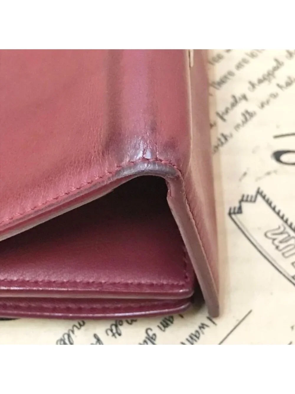 ★SOLD★ Saint Laurent Yves Trifold Wallet YSL Compact Billfold Leather - Picture 16 of 16